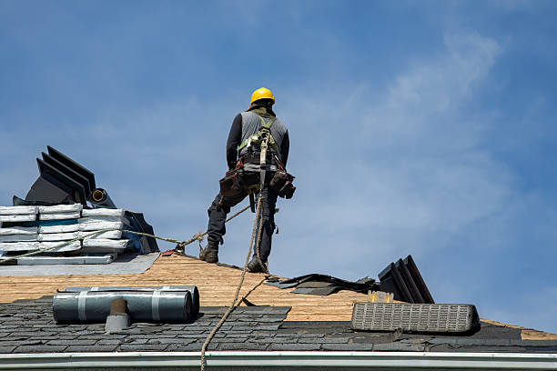 Professional Roof Replacement technician working in Wyoming, IL